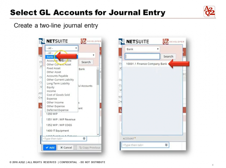 NetSuite Create Manual Journal Entry