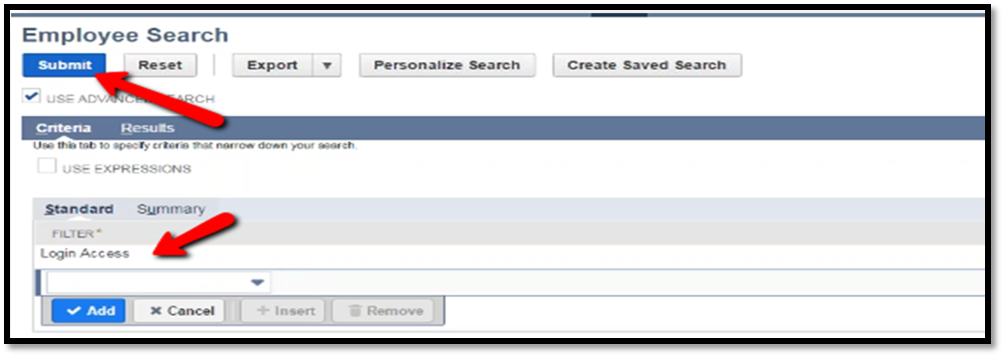 Instructions for NetSuite SOD User Permission Report submit to get the report