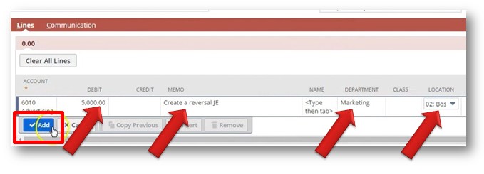 Enter Debit amount instructions