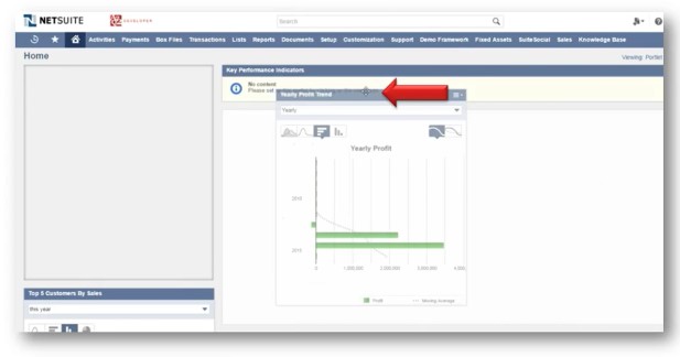 Screenshot of how to move portlets