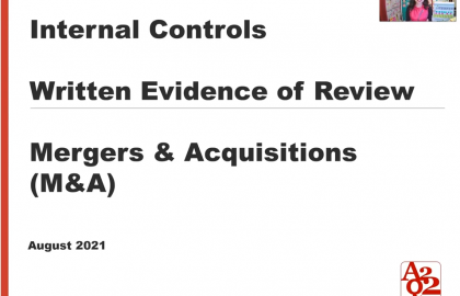 M&A Internal Controls Tip 2 Written Evidence of Review-img
